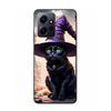 Halloween Magic Cat Phone Case For Redmi Note 14 15 Pro 5G 13 12 Pro Plus 11 11T 11E 11S 10 Pro 10S 9 9S Cover Cell Clear TPU Ca
