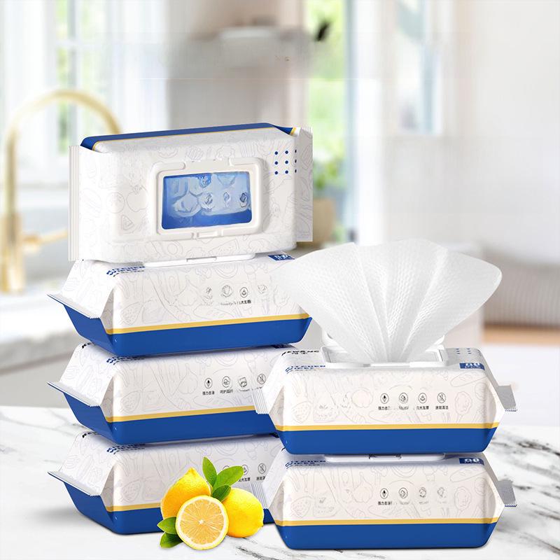 Extra-Large Kitchen Degreasing Wipes - Disposable, Household Wet Wipes for Range Hood Cleaning