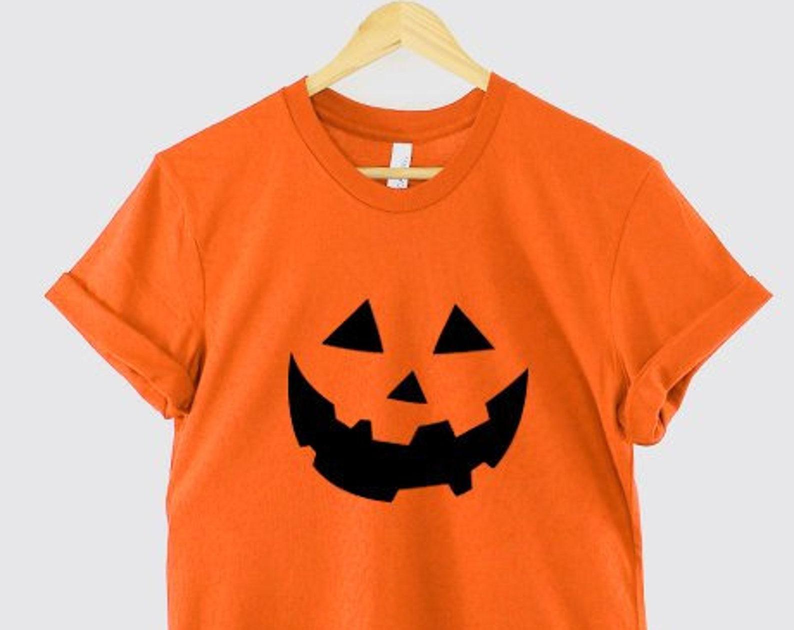 Kids Halloween Pumpkin Face T-Shirt: Toddler Costume Shirt XL