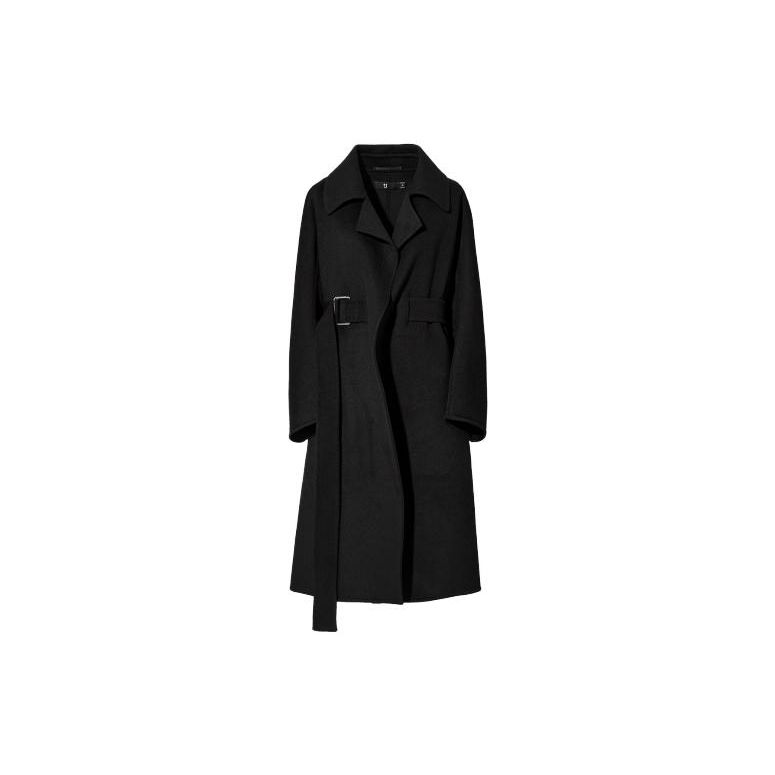 UNIQLO Solid Color Mid-Length Lapel Coat Women coats 445762-09