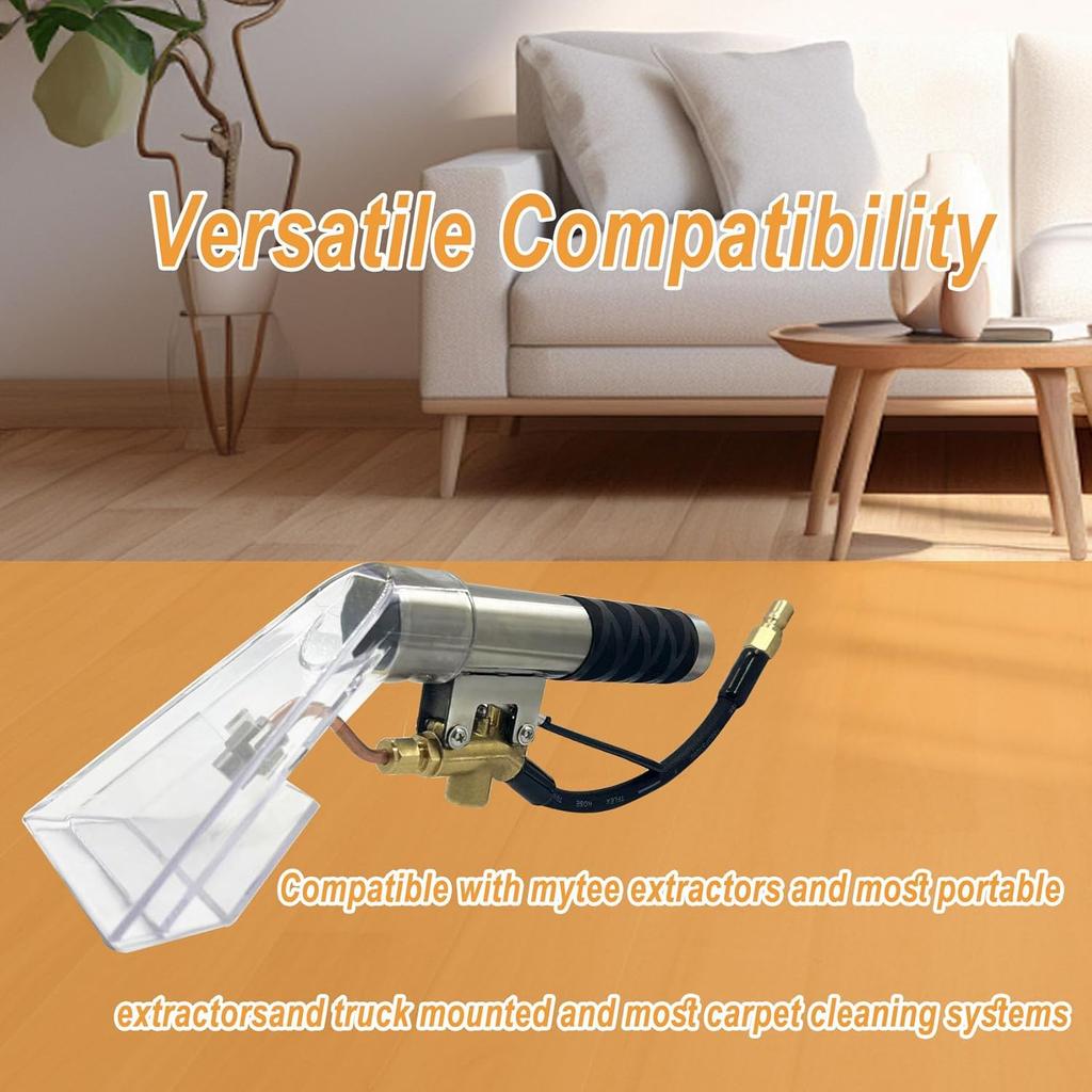 Extractors Upholstery and Auto Detailing Tool Hand Wand, Extractor Hand Tool, Carpet Cleaning Extractor with Clear Head for Mytee/ShopVac & Most