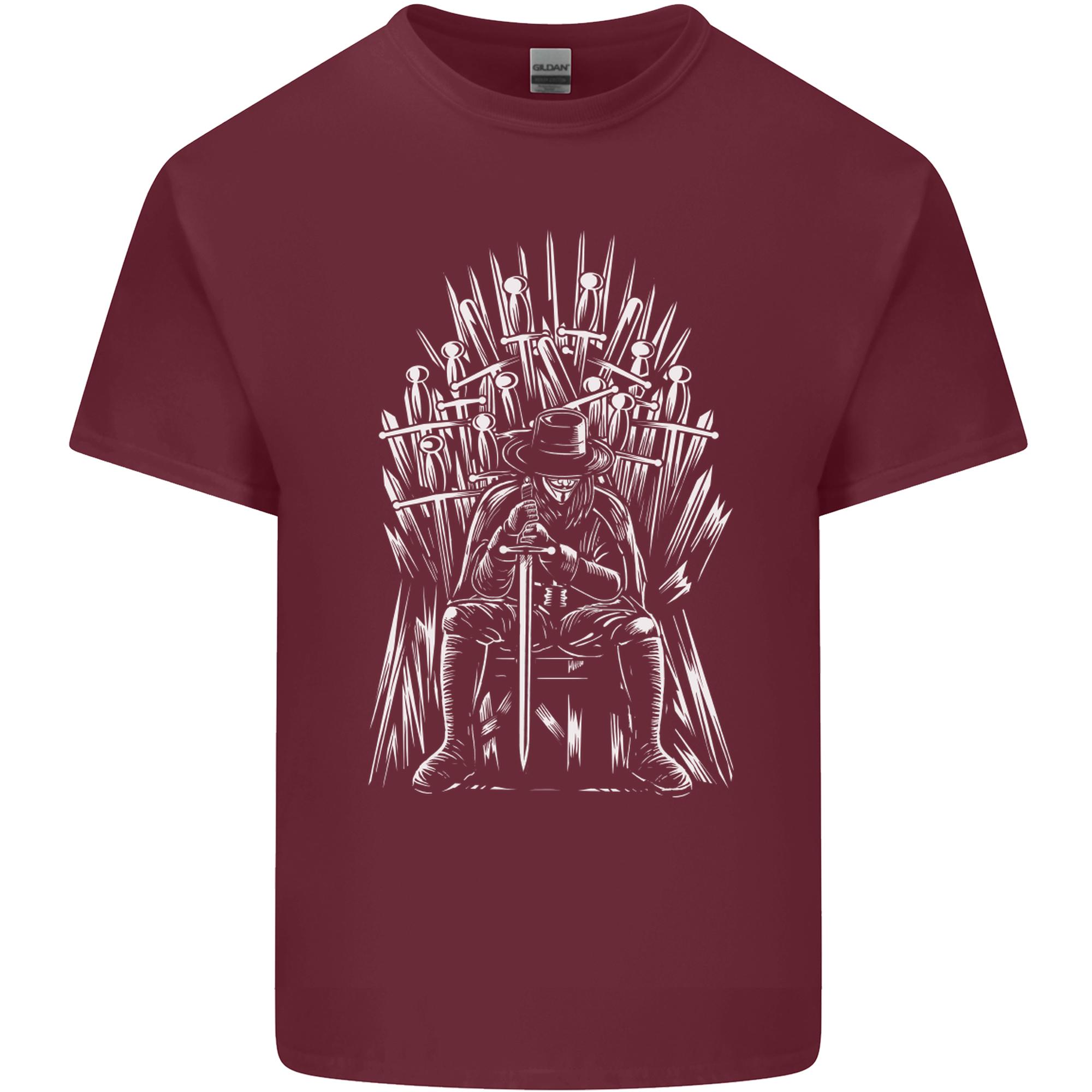 Thrones of Vendetta Funny Parody Unisexs Light Cotton TShirt S
