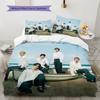 TXT Pattern Bedding Home Decoration Birthday Gift ( 1 duvet cover + 2 pillowcase, without core),fan merchandise.