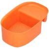 Sink Drain Rack Multifunctional Fruit Vegetable Drainer Leftovers Filter for Kitchen UseOrange