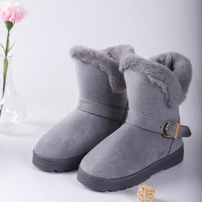 Fleece Winter Boots Casual Fur Women Snow Boots Thicken Non-slip Plush Ankle Shoes Ladies