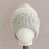Pullover Hat Rhinestone Knitted Hat Thickened Autumn and Winter Warm Hat