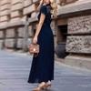 Amazon 2024 European and American Cross-border Evening Dress Elegant Dress Summer Lace Chiffon Splicing Banquet Long Skirt