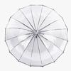Transparent umbrella long handle transparent umbrella ins Internet celebrity umbrella straight pole environmentally friendly umbrella printed logo