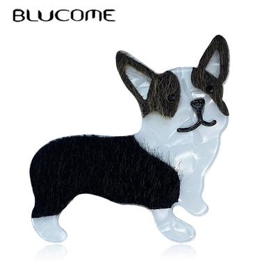 Cartoon Handmade Safety Pins Custom Acrylic Dog Brooches Badge for Bag Lapel Pin Jewelry Gift for Friends