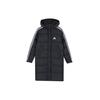 Long Parka Mid-length Outdoor Thicken Hooded Down Jacket Black Men's EH3993