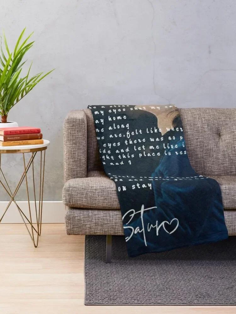 Jeff satur why don t you stay English lyric Throw Blanket heavy to sleep Warm christmas gifts Blankets 80x120cm(31x47inch)