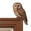 Accents de pièce inspirés par la nature, Décor Topper d'oiseau en bois pour porte, Statuette d'angle de forme adorable, Panneau décoratif en bois fait à la main, Aménagement intérieur de forêt