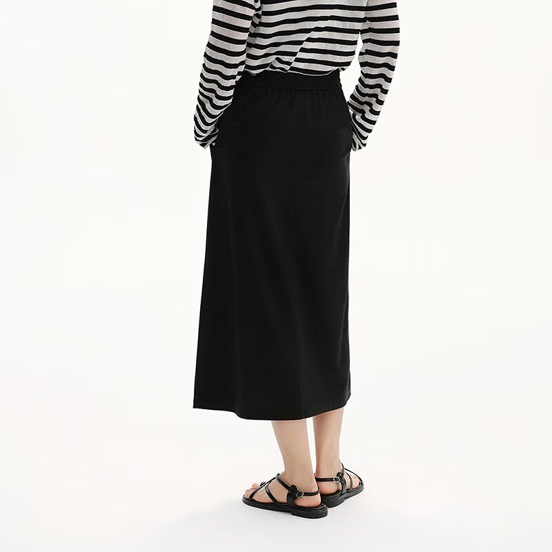 Women's A-line Slit Midi Skirt