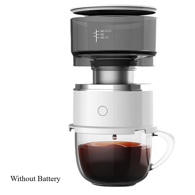 

Электрическая кофеварка Портативная мини-кофемашина 304 Нержавеющая сталь Ручная заливка Кофейник для путешествий Портативный домашний заварочный чайник