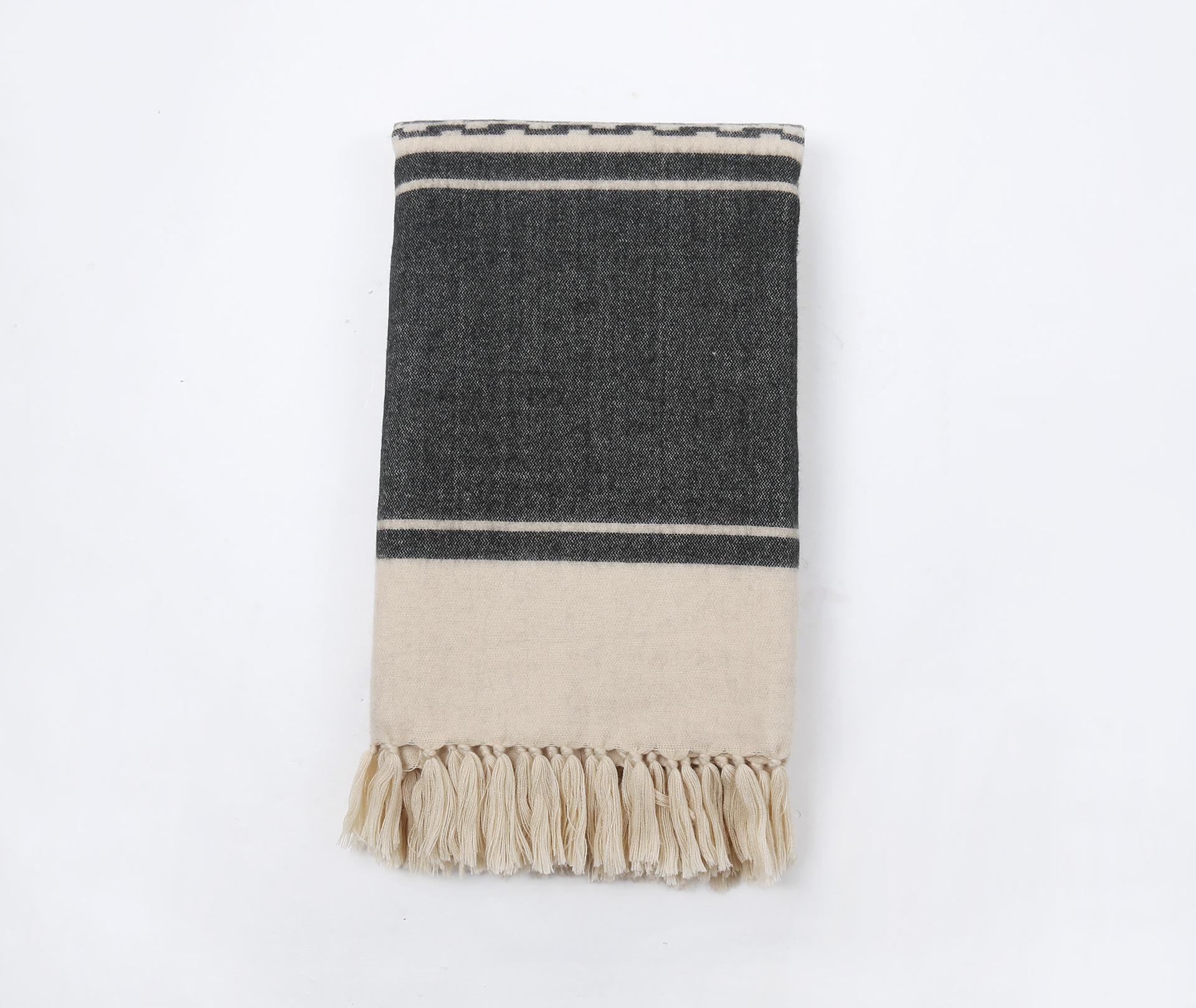 

Накидка с кисточками, шаль, пальто, имитация кашемира, шаль, шарф, теплый бежевый