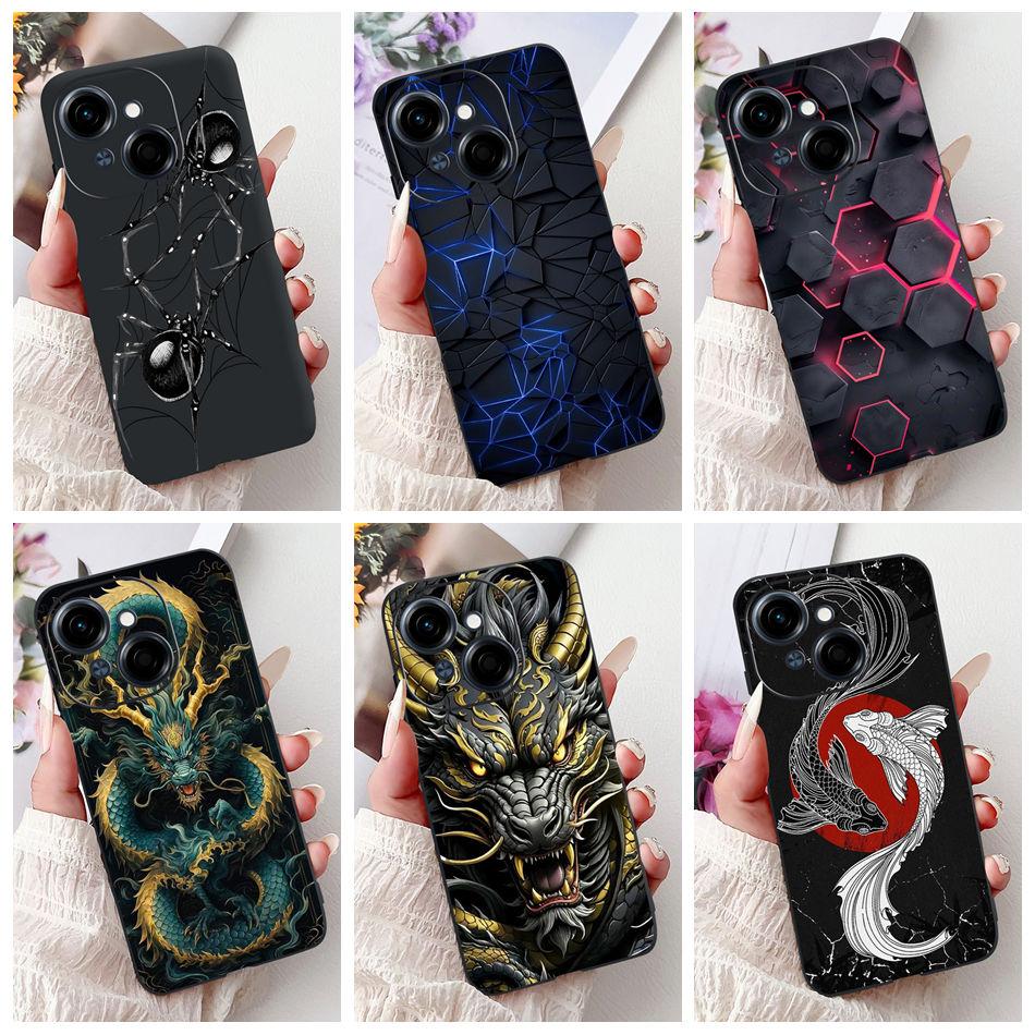 For Tecno Spark Go 1 Fashion Cool Pattern Phone Case For Tecno Spark Go 2025 Go1 Black Silicone Soft Cases