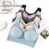 Plus Size Extended Fit Vest Style Seamless Bra, Wireless Fixed Pads Beauty Back Comfort Everyday Underwear for Women