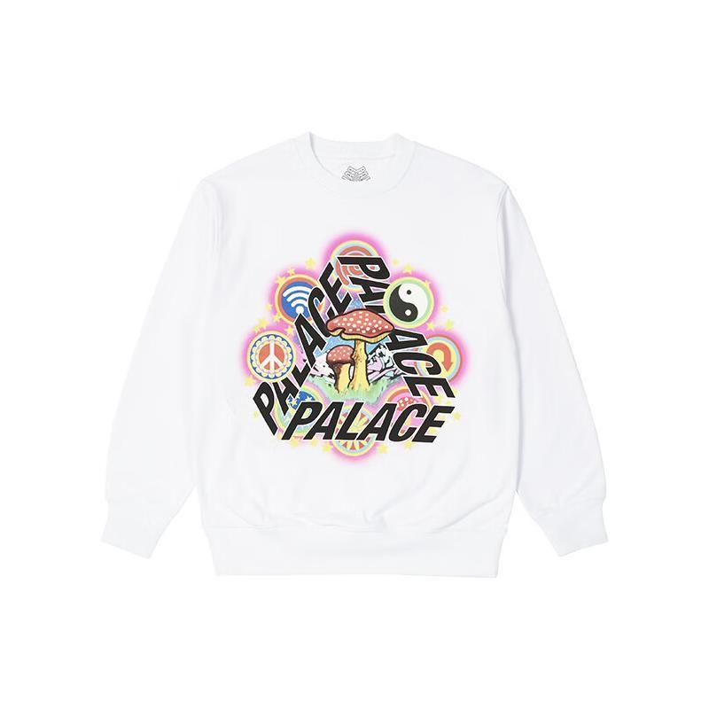 Palace Bun 5G Crew White Unisex Tops P23CW037