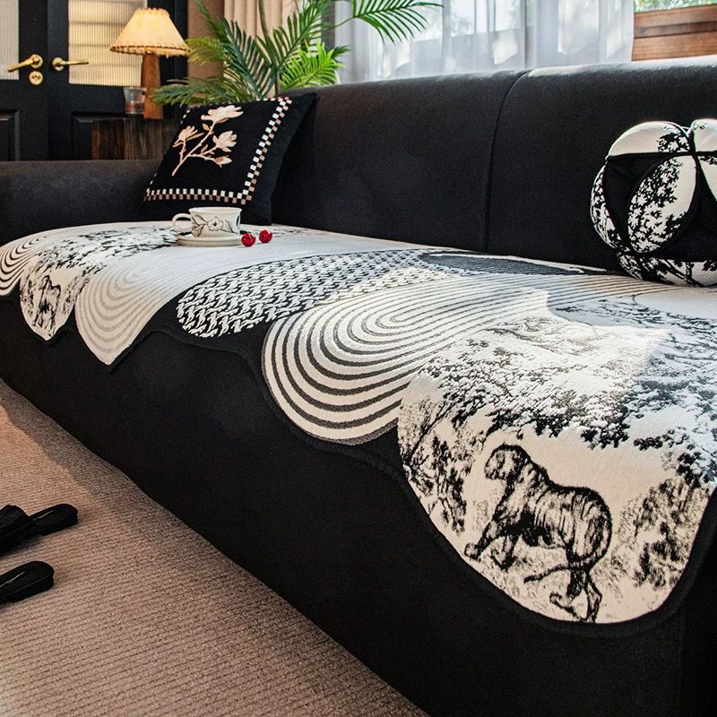 Retro Special-shaped Sofa Cushion Four Seasons General New Advanced Sense of Irregular Non-slip Cushion Cover