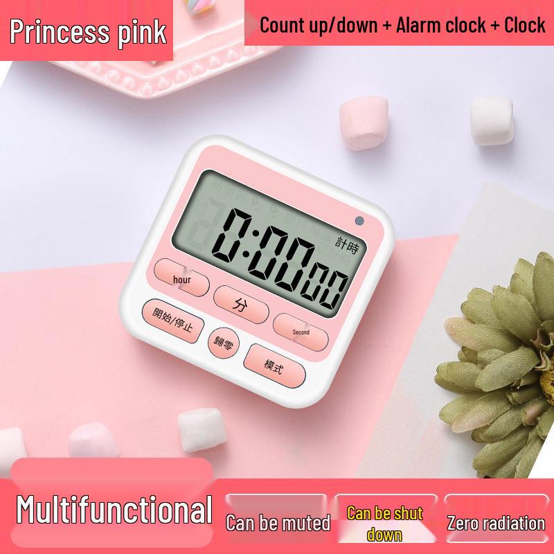 Vibrating Silent Timer & Alarm Clock for Exams: Dual Stopwatch & Countdown for Effective Time Management