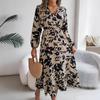 Casual Waist Cinched Long Sleeved Dress