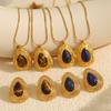 New French Retro Maillard Autumn and Winter Tiger's Eye Stone Necklace, Personality and Temperament Versatile Simple Jewelry 2026