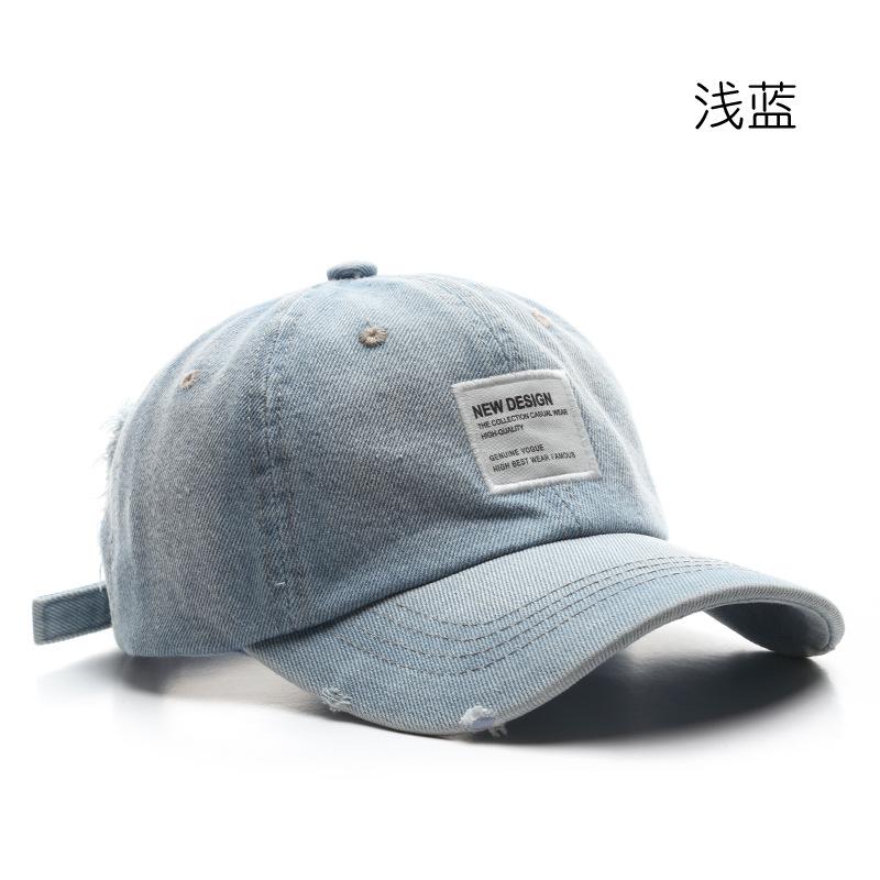 Fashion Wash Patch Denim Cap Outdoor Sports Leisure Sunscreen Shade Baseball Cap