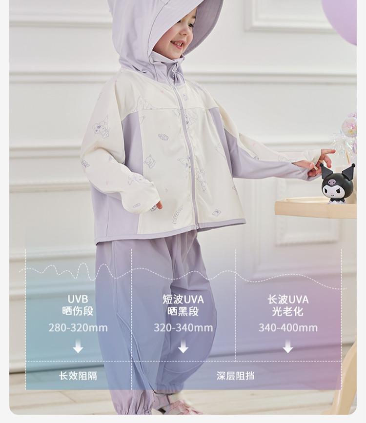 Kulomi Collaborates with Davidella Girls' Sunscreen Clothes for Summer, New Children's Ice Silk Original Yarn Sunscreen Jacket