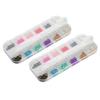2 Boxes Art Nail Chains Metal Rhinestones Nail Chain Decorations for Nail Art Chains DIY Design 12