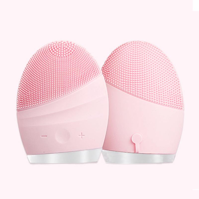 Унисекс Силиконовый Очиститель для Лица и Массажер для Глубокой Очистки розовый