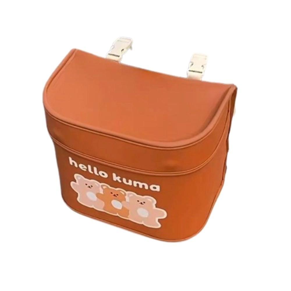 Large Capacity Bicycle Handlebar Bag PU Leather Mountain Bike Bag  Outdoor