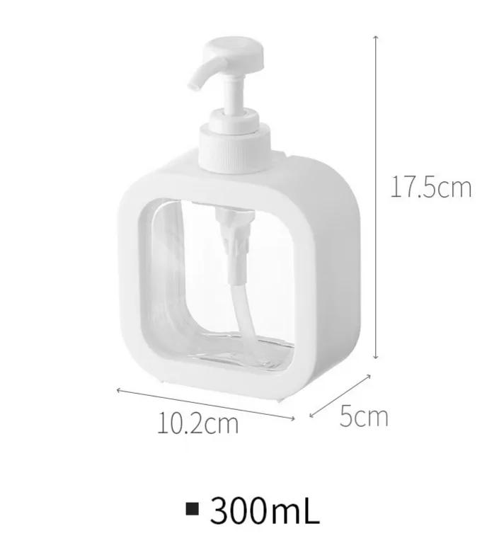 1/2 PCS large-capacity soap dispenser bottle, transparent visible plastic press bottle, suitable for travel, kitchen, bathroom
