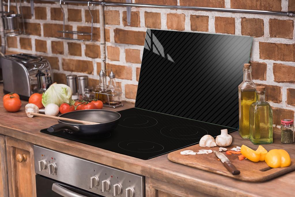 TAGLIERE IN VETRO 52x30 NERO
