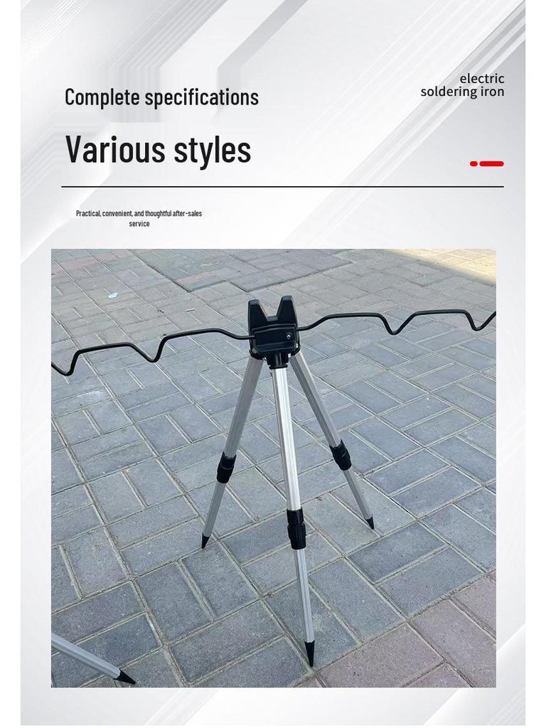 Retractable Aluminum Alloy Fishing Rod Tripod Stand