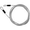 10FT 5mm Stainless Steel Security Cable Lock, Steel Coated Braided Double Loop