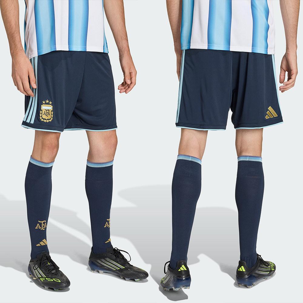Adidas Argentina National Team 2026 World Cup Home Fan Edition Quick-Dry Striped Stretchable Football Pants for Men
