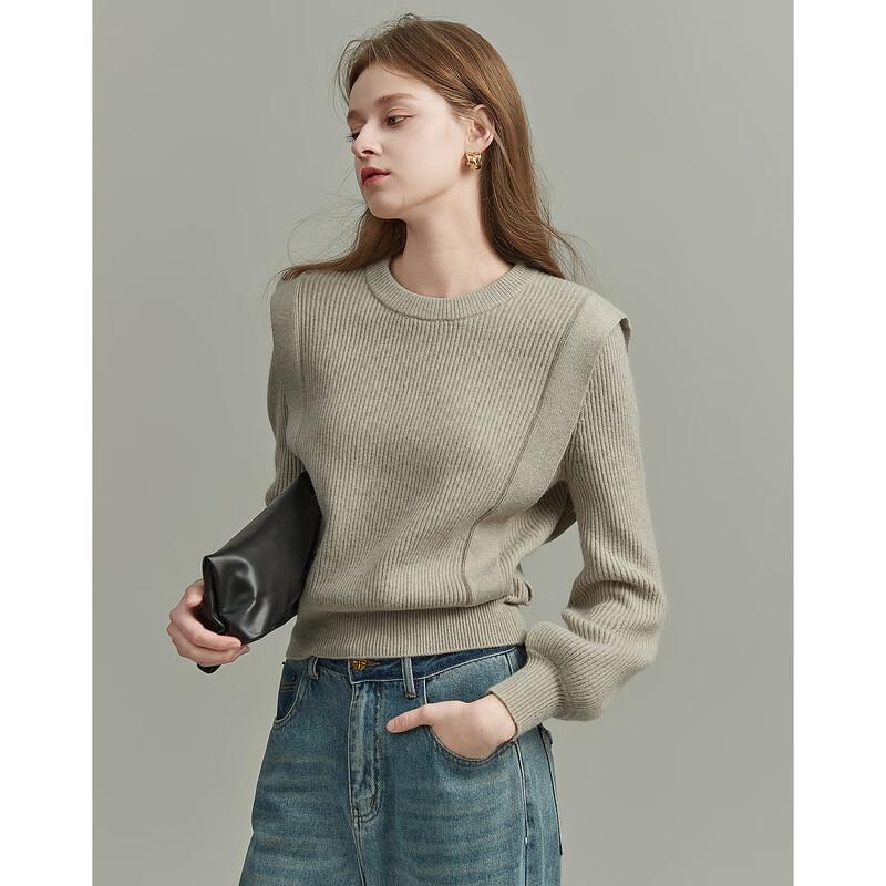 Demana Women s Drop-Shoulder Long-Sleeve Knit Sweater S
