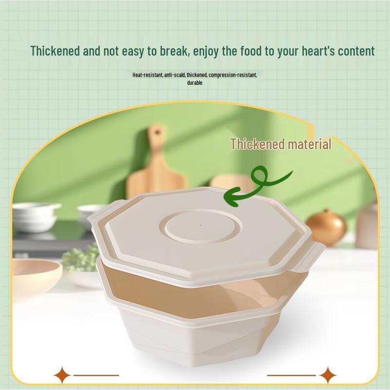 Biologisch abbaubare runde Einweg-Mittagessensboxen aus Maisstärke