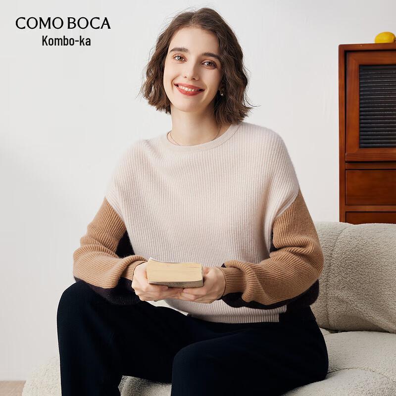 

Comon Boca Women s Color Block Cashmere Sweater XL