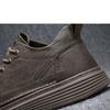 Men's Shoes Sports and Leisure Shoes British Casual Black Leather Shoes Trend All-match Men's Comfortable Sneakers
