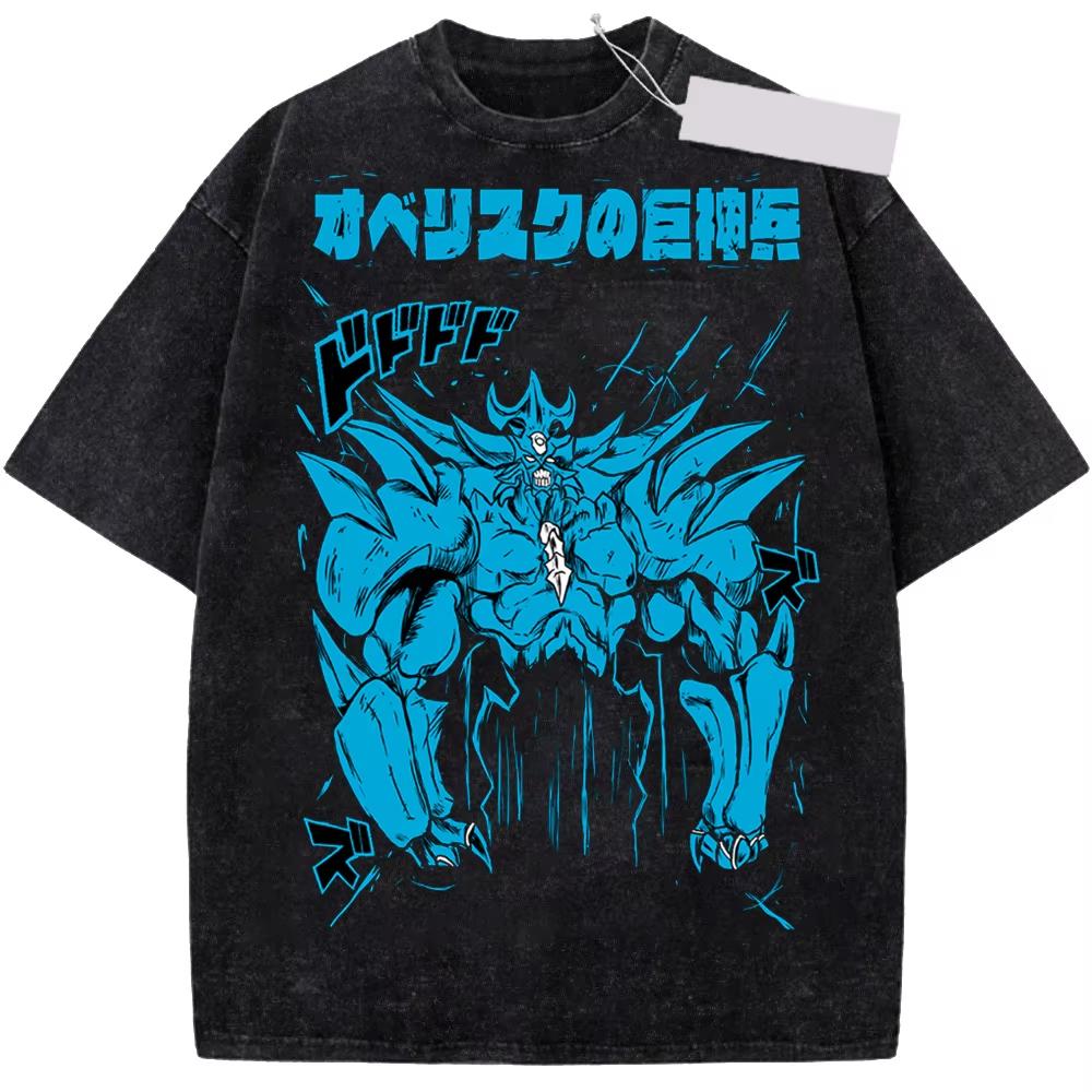 2026 Hot Sale Anime Yu Gi Oh Print T-shirt Men Women Punk T-shirt Hip Hop Streetwear Oversized T-shirt Casual Loose Short Sleeve Crew Neck Summer Tops