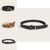 Minimalist Womens Semicircular Belt With Pin Buckle For Casual Wear