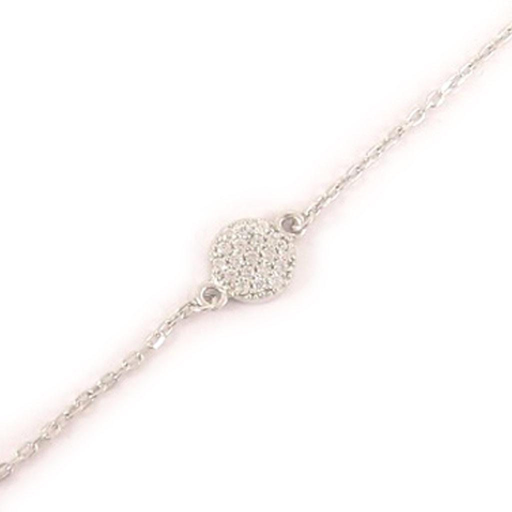 Les Trésors De Lily [K7794] - Silver Bracelet 'Goddess' White Silver (rhodium Plated) - 7 Mm