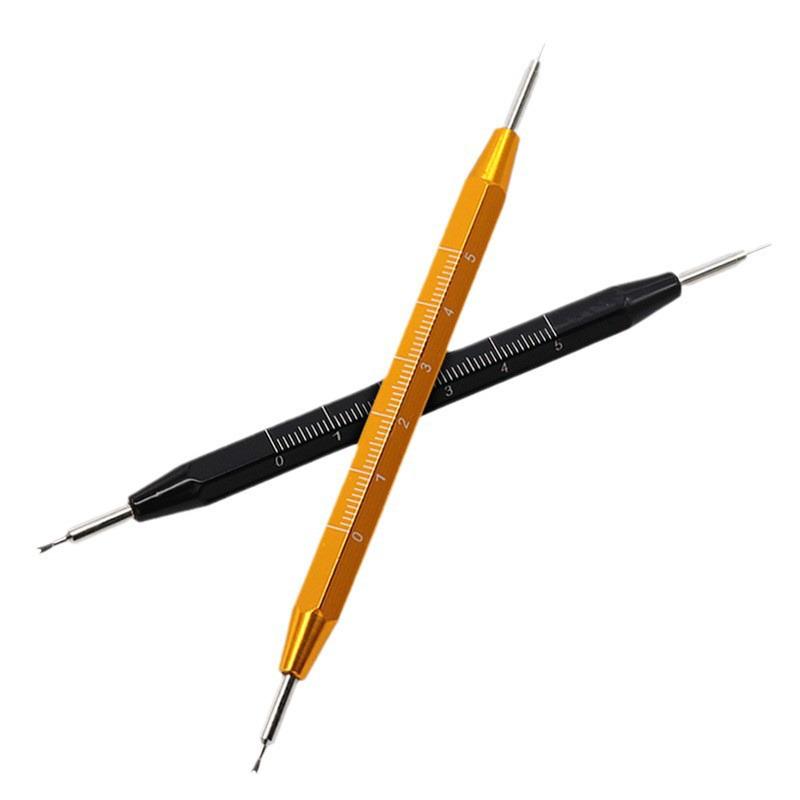 Aluminum Alloy Double-Ended Spring Bar Tool with Scale, Strap Replacement & Removal with Replaceable Bit