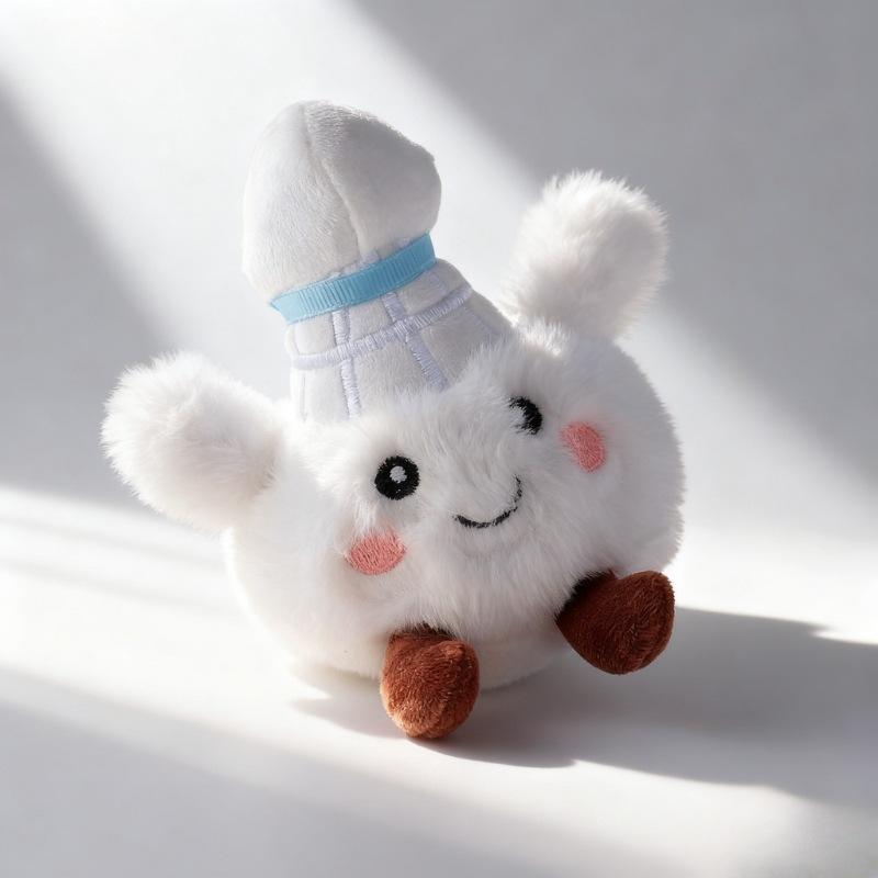 Creative Cute Bag Pendant Gift New Badminton Cute Soft Fufu Plush Pendant Doll Gift For Friends And Girlfriends 2026
