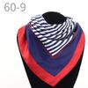 New simulated silk scarf, striped women's small square scarf, flight attendant workplace decoration cm spring and summer silk scarf