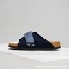 Comfortable Slip-On Sandals Men Women Soft Cork Sole Suede Upper Non-Slip Beach Slides