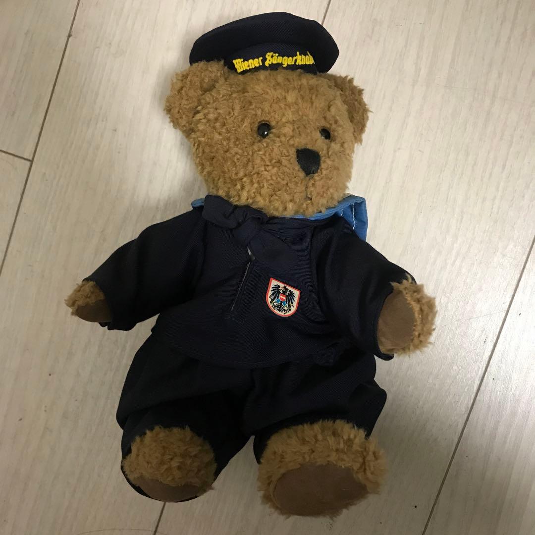 

[USED] Vienna Boys Choir Teddy Bear Plush Toy Showa Retro Vintage