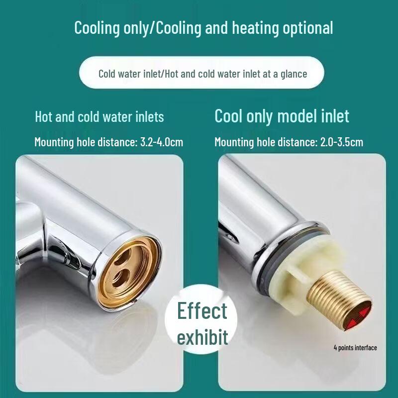 Stainless Steel Kitchen Faucet with Hot & Cold Water