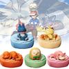 Snorlax Slowpoke Charmander Rowlet Meowth Toy Sleep Model Christmas Gift